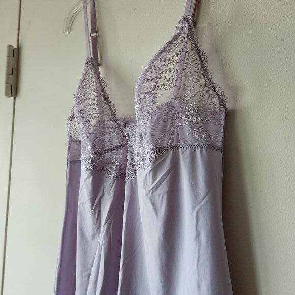 LA PERLA Studio Chemise Dress Slip Lavender Sheer Lace Design size 3 - Picture 13 of 16